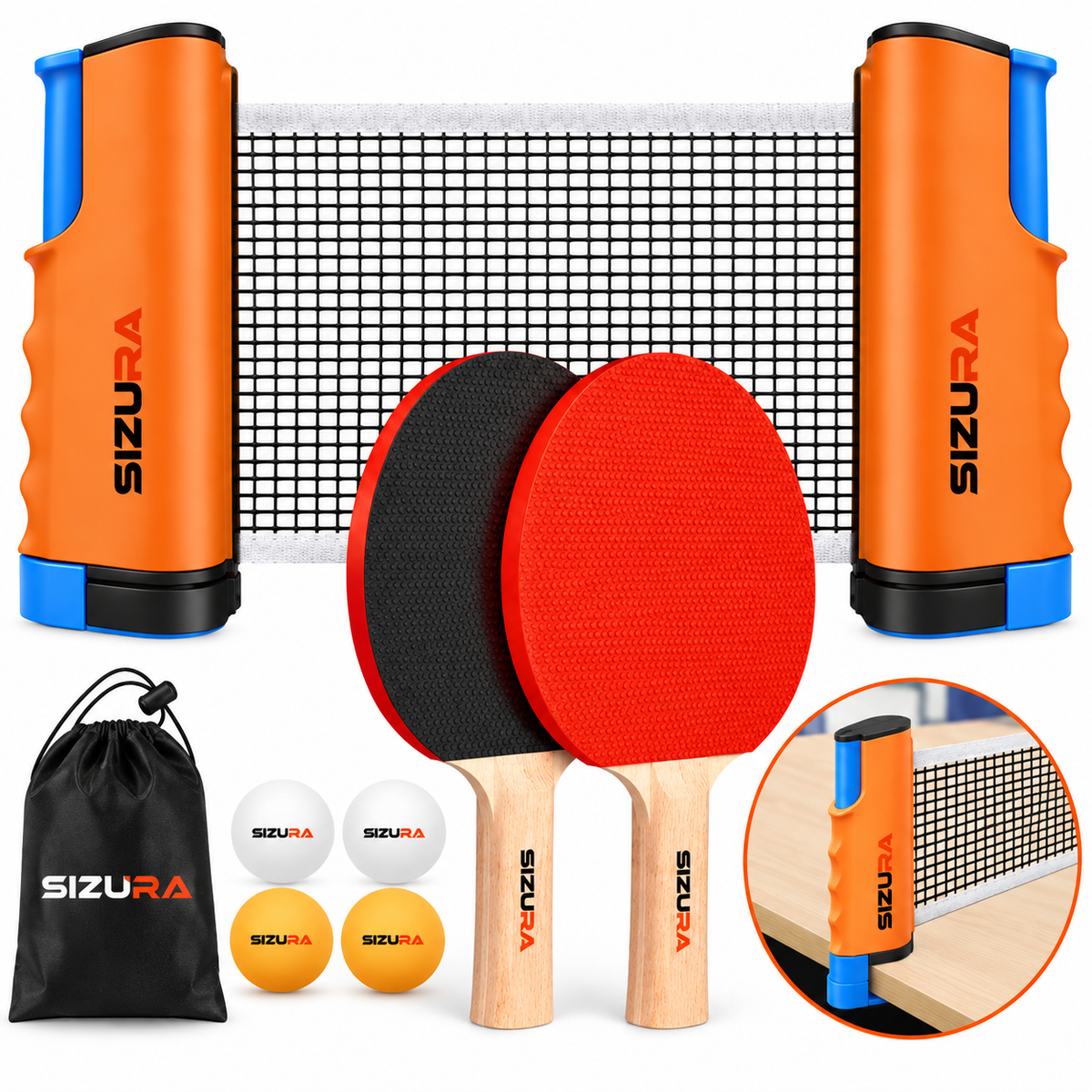 SmashDock Pro – Portable Table Tennis Set for Any Table