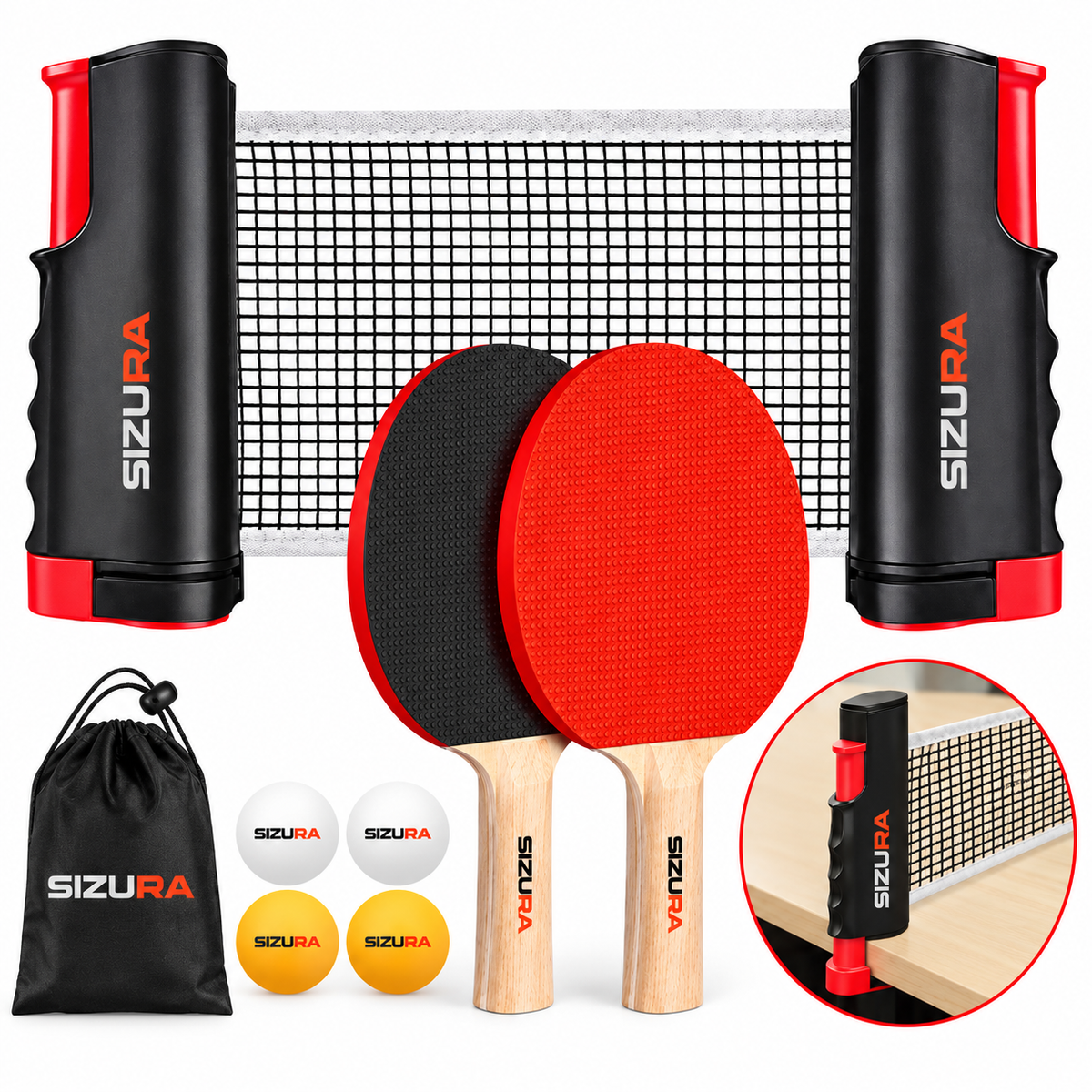 SmashDock Pro – Portable Table Tennis Set for Any Table