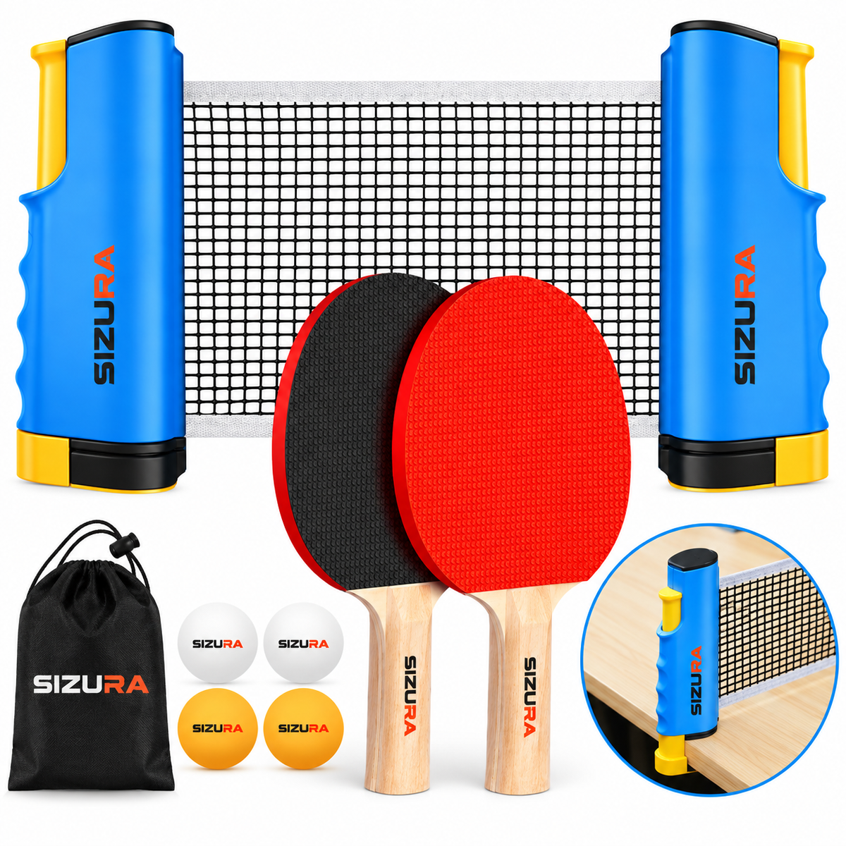 SmashDock Pro – Portable Table Tennis Set for Any Table