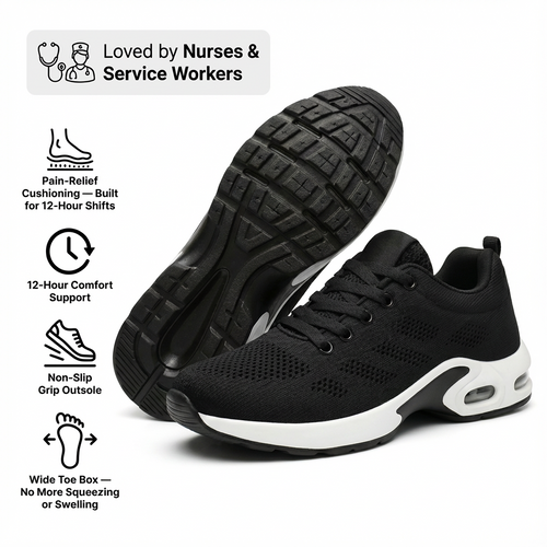 Sizura™ 12-Hour Shift Shoes for All-Day Foot, Knee & Back Pain Relief