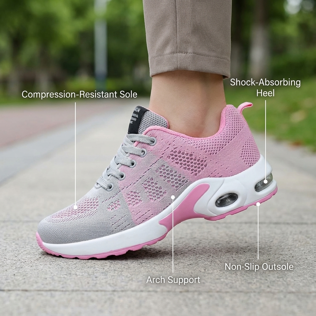 Sizura™ 12-Hour Shift Shoes for All-Day Foot, Knee & Back Pain Relief