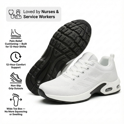 Sizura™ 12-Hour Shift Shoes for All-Day Foot, Knee & Back Pain Relief