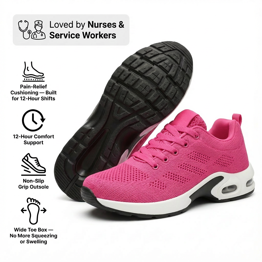 Sizura™ 12-Hour Shift Shoes for All-Day Foot, Knee & Back Pain Relief