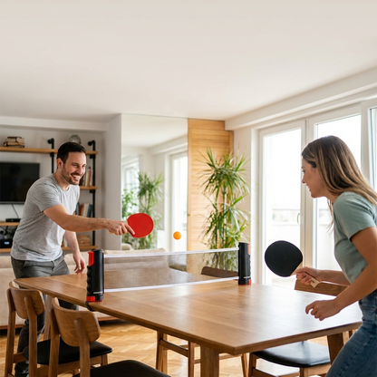SmashDock Pro – Portable Table Tennis Set for Any Table
