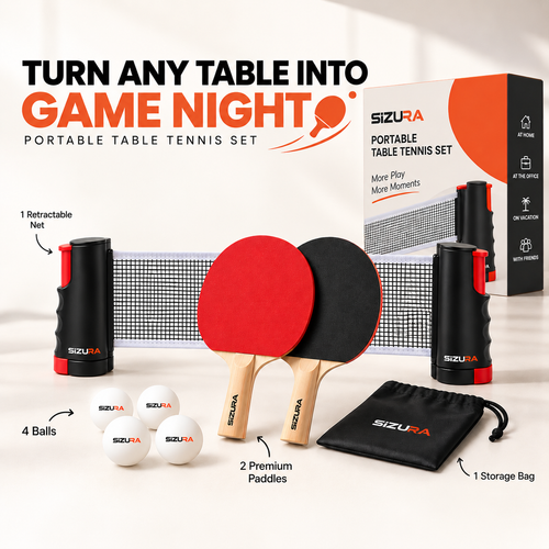 SmashDock Pro – Portable Table Tennis Set for Any Table