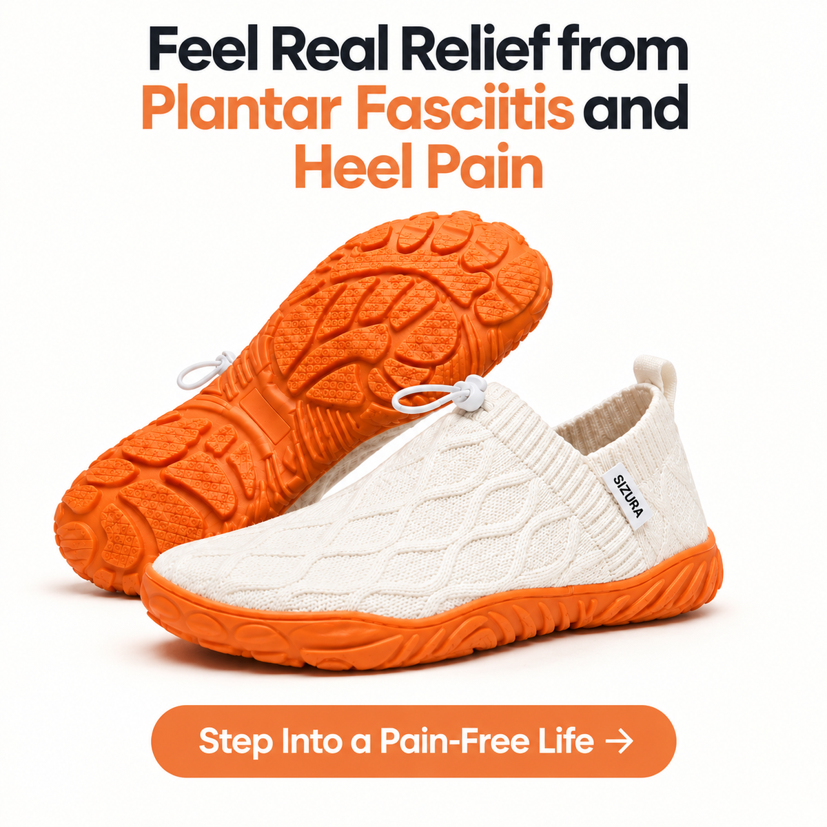Sizura™ ComfortStep Walking Barefoot Shoes